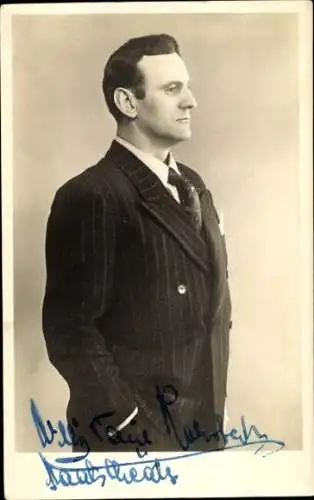 Ak Schauspieler Willy-Paul Rohrbach, Portrait, Autogramm