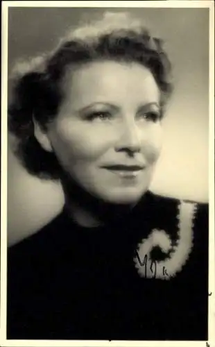 Ak Schauspielerin Emmi Bessel, Portrait, Autogramm