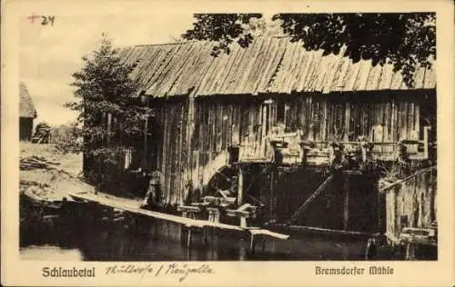 Ak Bremsdorf Schlaubetal Brandenburg, Bremsdorfer Mühle