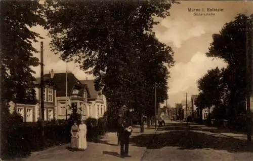 Ak Marne in Holstein Dithmarschen, Süderstraße