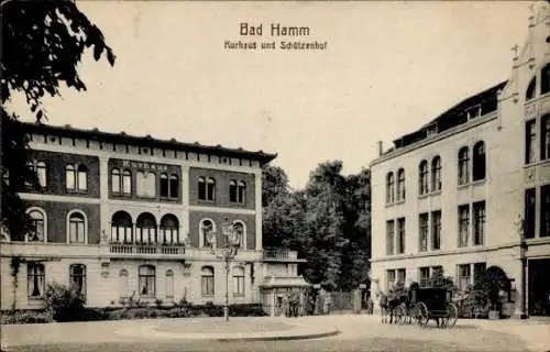 Ak Bad Hamm in Westfalen, Kurhaus, Schützenhof