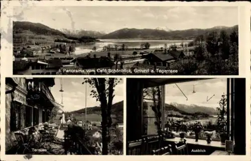 Ak Gmund am Tegernsee Oberbayern, Gaststätte und Cafe Schönblick