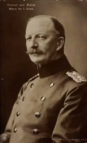 Ak General Max von Fabeck, Führer der I. Armee