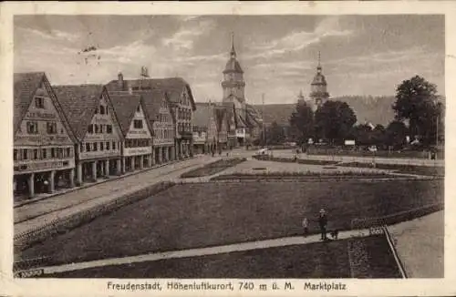 Ak Freudenstadt im Schwarzwald, Marktplatz