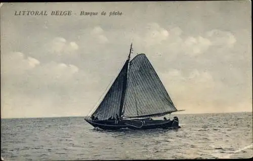 Ak Belgische Küste, Fischerboot