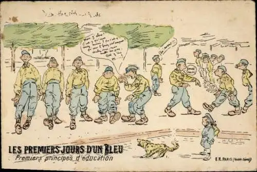 Künstler Ak The First Days of a Blue, Erste Prinzipien der Bildung