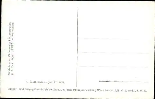 Künstler Ak Walkiewicz, Jan Kiliński, Schuhmacher und Aufständischer