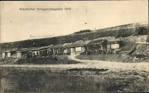 Ak Westlicher Kriegsschauplatz 1915, I WK