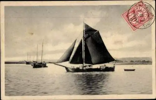 Ak Von der Wasserkante, Segelschiff