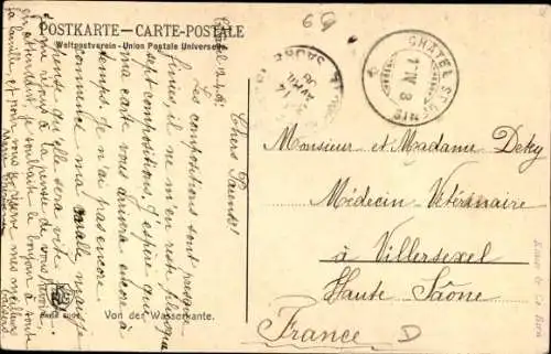 Ak Von der Wasserkante, Segelschiff