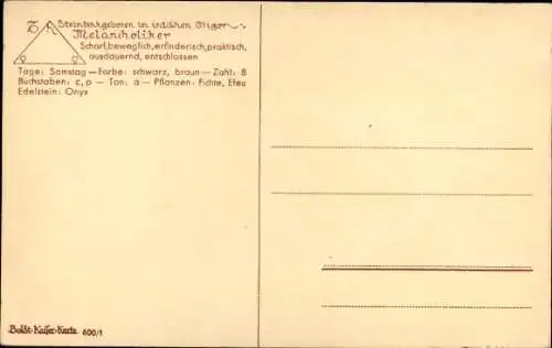 Scherenschnitt Ak Sternzeichen Steinbock, Capricornus, 22. Dezember bis 20. Januar