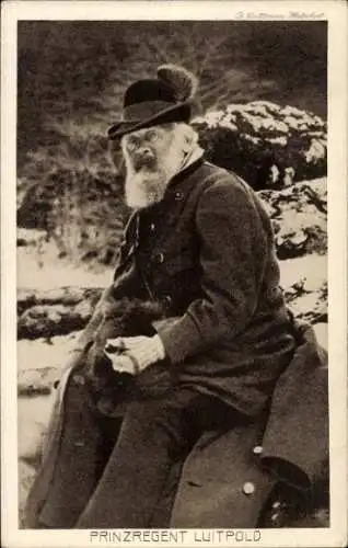 Ak Prinzregent Luitpold von Bayern, Jagdmotiv