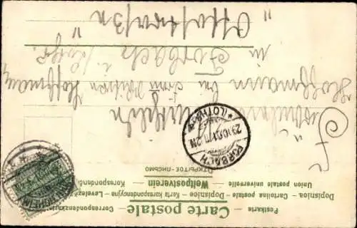 Künstler Ak Antikes Griechenland, Mutter, Kind, Mann, Hund, Jäger