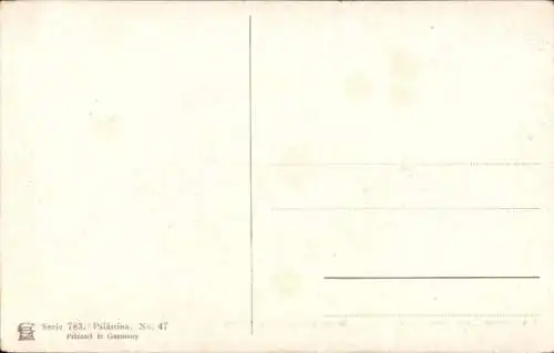 Künstler Ak Perlberg, F., Jerusalem, Israel, Jeremiah’s Cave