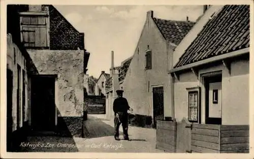 Ak Katwijk aan Zee Südholland Niederlande, Altstadt, Ausrufer