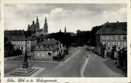 Ak Fulda in Hessen, Pauluspromenade