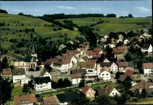 Ak Hessenthal Mespelbrunn im Spessart, Teilansicht