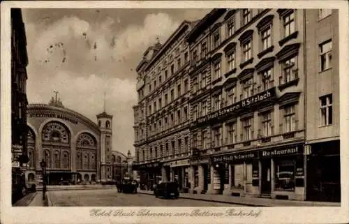 Ak Berlin Mitte, Hotel Stadt Schwerin am Stettiner Bahnhof, Eichendorffstraße 10