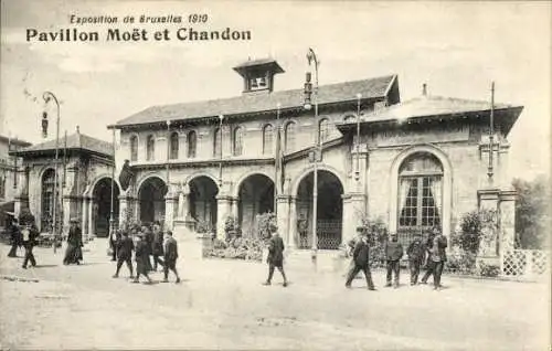 Ak Bruxelles Brüssel, Exposition de 1910, Pavillon Moet et Chandon
