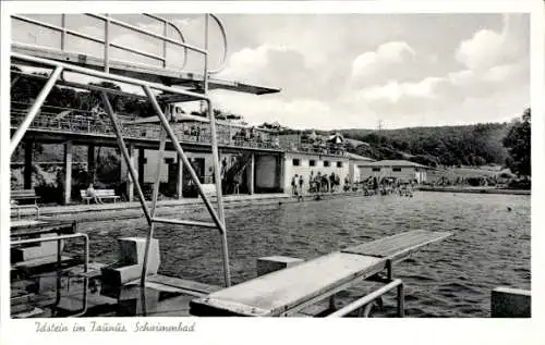 Ak Idstein im Taunus, Schwimmbad, Sprungbrett