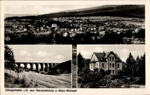 Ak Königshofen Niedernhausen im Taunus Hessen, Theistalbrücke, Haus Michael, Gesamtansicht