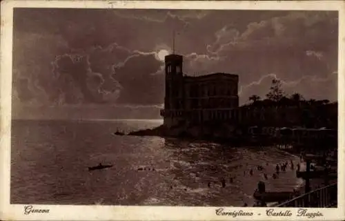 Ak Genova Genua Ligurien, Cornigliano, Castello Raggio