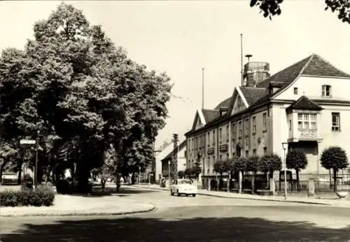 Ak Falkensee im Havelland, Rathaus, Falkenhagener Straße, Haltestelle