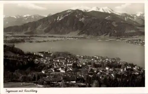 Ak Tegernsee in Oberbayern, Panorama, Hirschberg