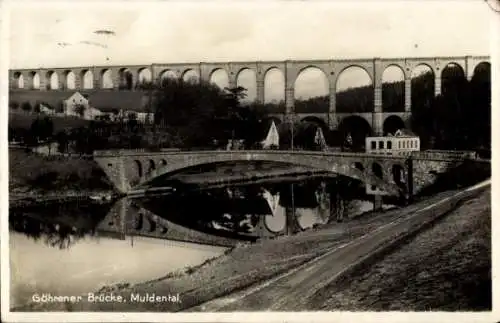 Ak Göhren Wechselburg in Sachsen, Göhrener Brücke, Viadukt