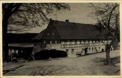 Ak Kipsdorf Altenberg im Erzgebirge, Fachwerkhaus