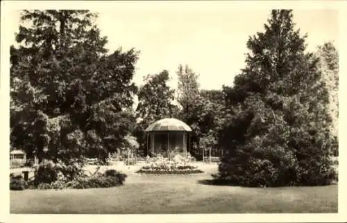 Ak Salzelmen Schönebeck an der Elbe, Musikpavillon