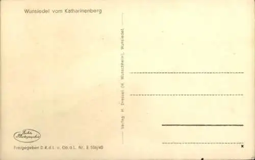 Ak Wunsiedel im Fichtelgebirge Oberfranken, Blick vom Katharinenberg über den Ort