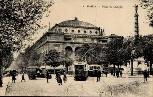Ak Paris IV, Place du Châtelet