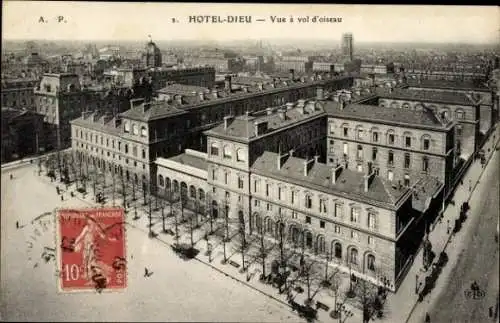 Ak Paris IV, Hotel Dieu