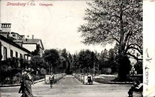 Ak Strasbourg Straßburg Elsass Bas Rhin, Orangerie