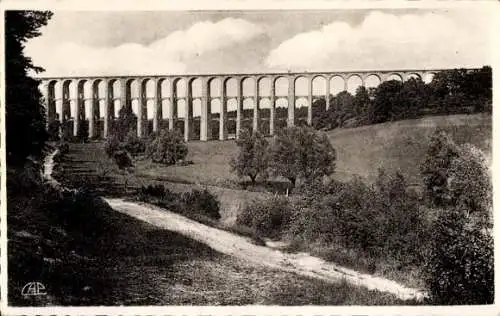 Ak Chaumont Haute-Marne, Le Viaduc, Vallee de la Suize