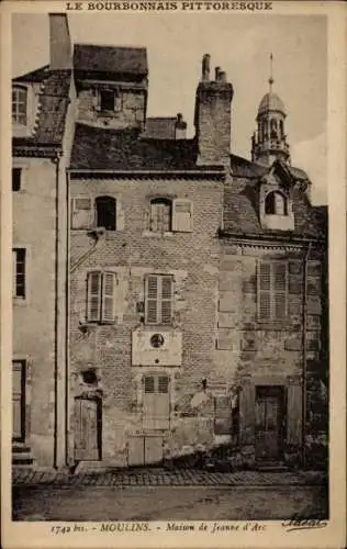 Ak Moulins Allier, Maison de Jeanne d'Arc