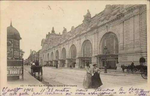 Ak Paris VII, Gare d’Orléans