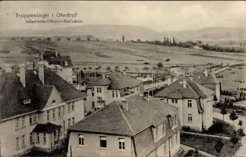 Ak Ohrdruf in Thüringen, Truppenlager I, Infanterie Offizier Baracken