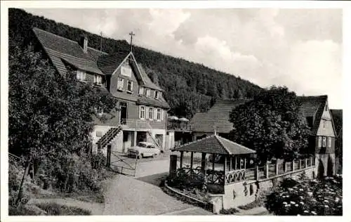 Ak Eiterbach Heiligkreuzsteinach Odenwald, Gasthaus und Pension Goldener Pflug