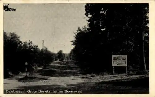 Ak Driebergen Utrecht Niederlande, Grote Bos-Arnhemse Bovenweg