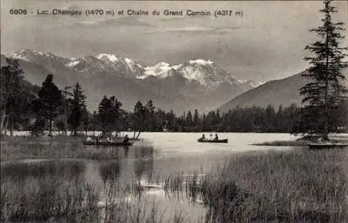Ak Champex Lac Orsieres Kanton Wallis Schweiz, Chaine du Grand Combin