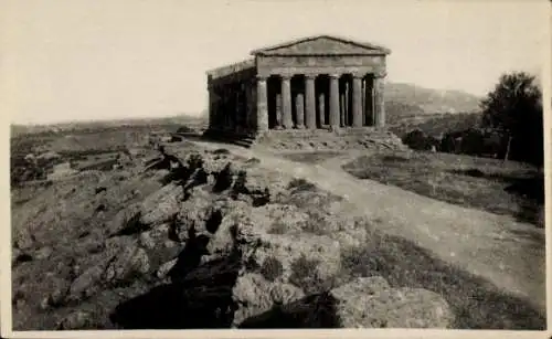 Foto Ak Girgenti Agrigent Sicilia, antikes Gebäude