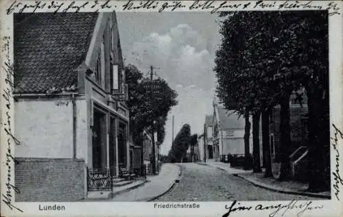 Ak Lunden in Dithmarschen, Friedrichstraße