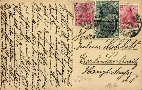 Ak Lunden in Dithmarschen, Friedrichstraße