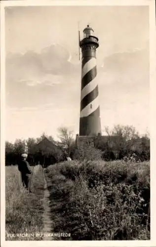 Ak Haamstede Zeeland Niederlande, Leuchtturm