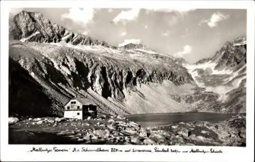 Ak Mallnitz in Kärnten, Arthur von Schmid Haus, Mallnitzer Tauern, Dösener See