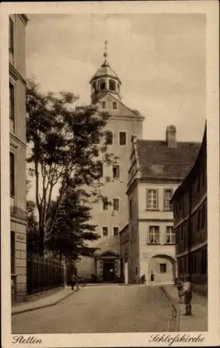 Ganzsachen Ak Szczecin Stettin Pommern, Schlosskirche