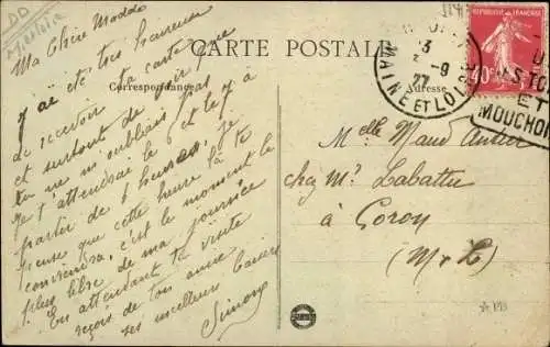 Ak Cholet Maine et Loire, Place de la Gare et Rue du Paradis