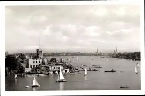 Ak Hamburg, Uhlenhorster Fährhaus und Außenalster